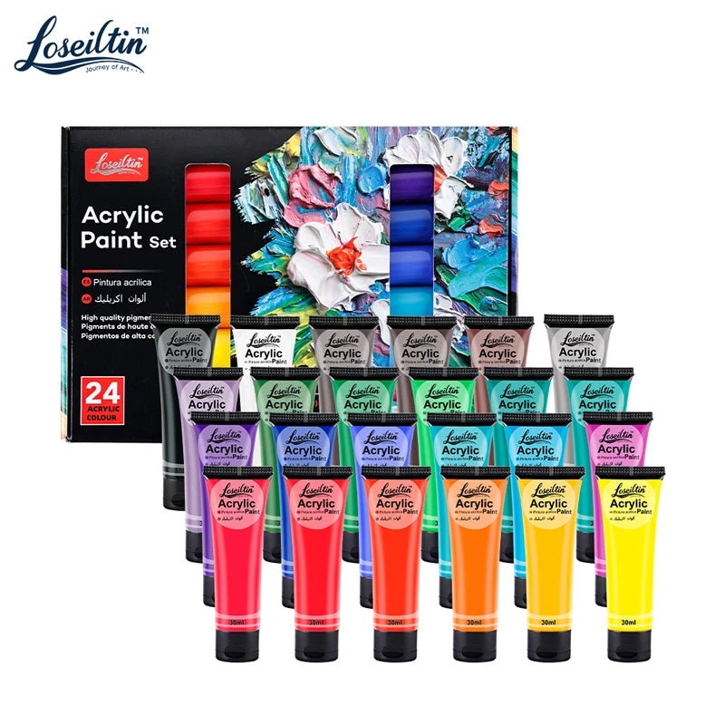30ml Acrylic Paint for Wall Painting Waterproof And Sun Resistant Art Student Painting Materials Textile DIY Graffiti