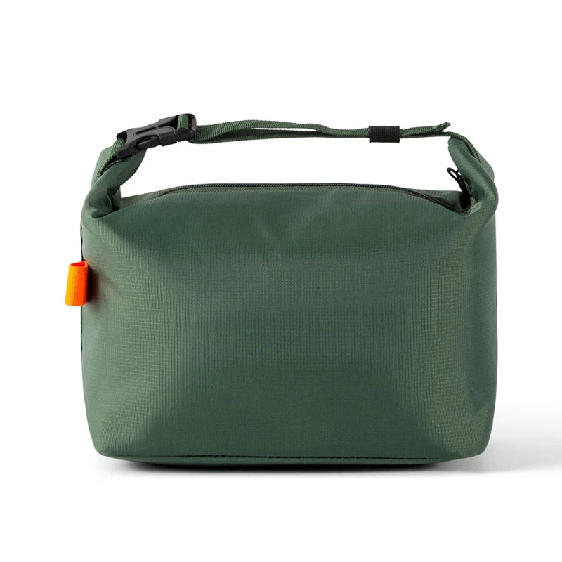 Portable Lunch Box Bags Solid-Color Foldable Insulated Storage Bag Thickened Aluminum Foil Oxford Cloth Large Capacity Tote Bag