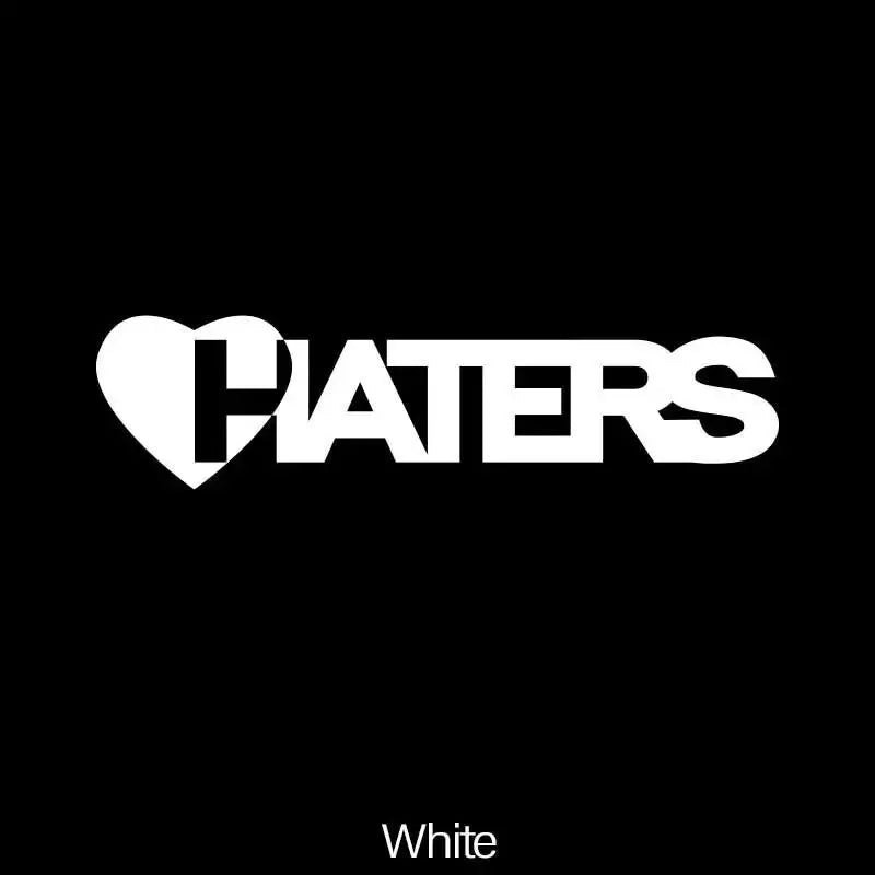 “HATERS" Stickers,cool and fashion stickers for Cars, Trucks, Walls, Laptops, Windows, Motorcycles, Bumpers Or Crafts
