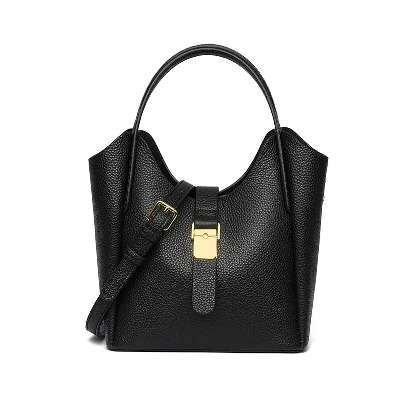 Genuine Leather High Quality Women's Tote Bag Designer Female Crossbody Bag Retro Casual Female Shoulder Messenger Handbags 2026