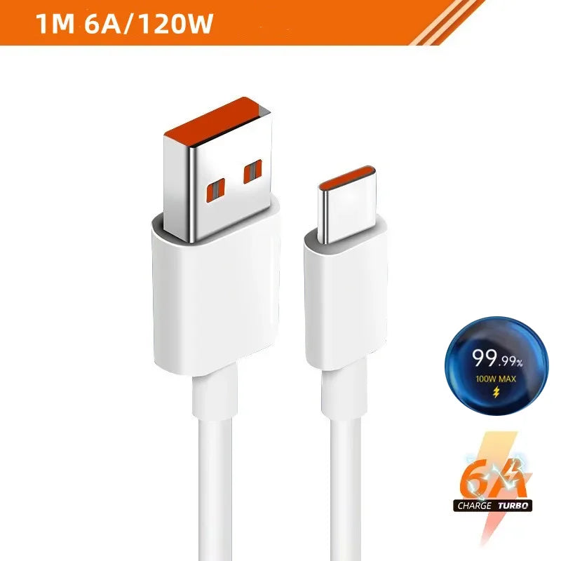 Original Xiaomi 100W EU Turbo Fast Charger 1M 6A Cable USB Adapter For mi 17 Max POCO X7 X8 F7 F8 Pro Ultra Type C Cable