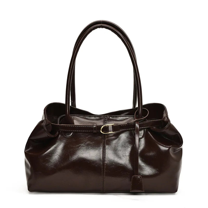Vintage Handbag for Women Large Capacity 2026 New Underarm Commuting Bag Fashion Female Casual Single Shoulder Tote Bag Handbags