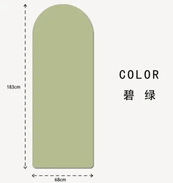 Anti Slip Custom Yoga Mats Eco Friendly Natural Rubber Oval Curve Pu Yoga Mat Arch Pill Shape Arched Yoga Mat Thick 5mm