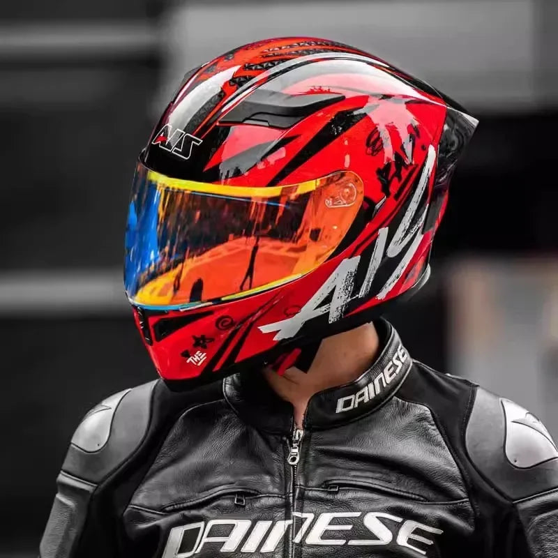 Motorcycle Helmet Full Face Double Lens Racing Off-road Helmet Cascos Para Motos Capacetes De Moto DOT Certification Casco Moto