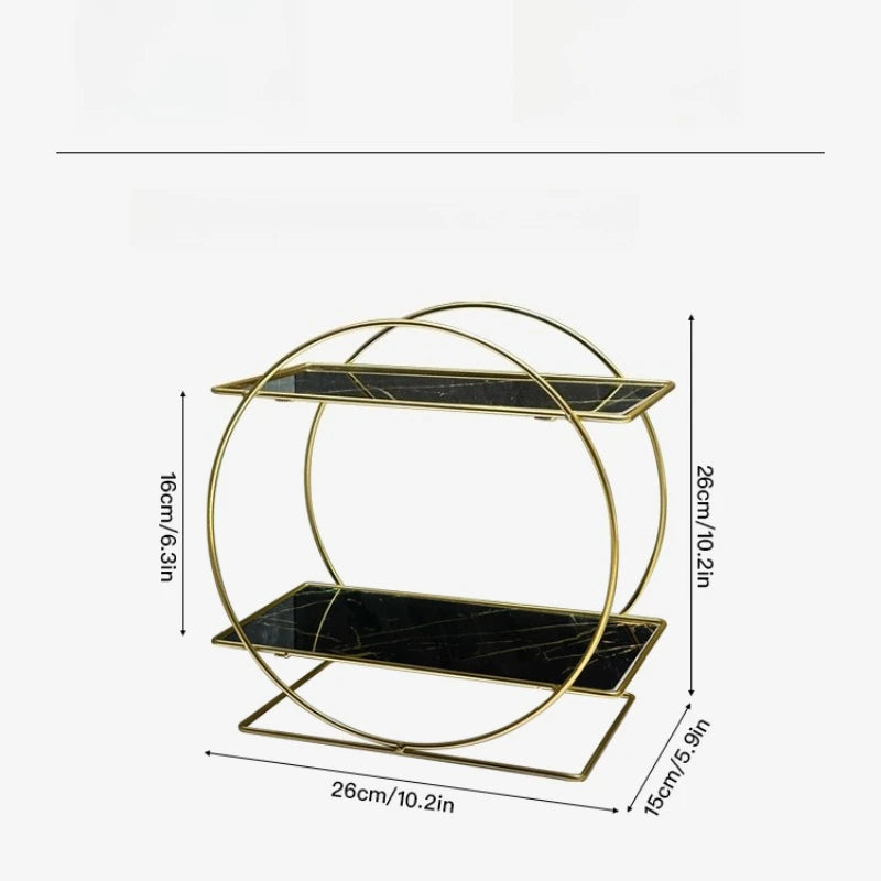 Bathroom Storage Iron Rack Desktop 2layer Holders Rack Daily Necessities Dressing Table Organizing Shelf Home Decor Accessories