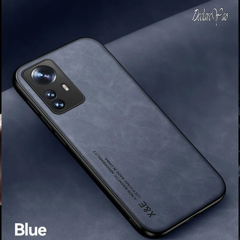 DECLAREYAO Slim Suede Leather Hard Coque For Xiaomi Mi 14T 13T 12T 11T 10T 9T 15 Pro 14 Ultra 13 12 12X 12S 11 Lite Case Cover