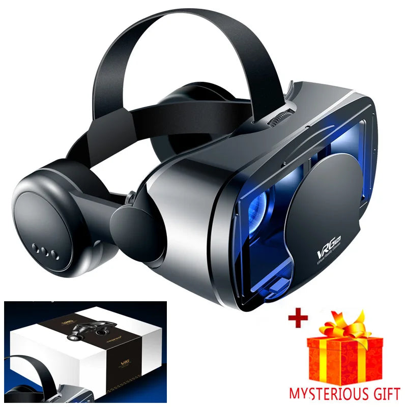 VRG Pro Viar VR Glasses 3D Virtual Reality Headset Helmet Goggles Device Lenses For Smartphone Phone Smart Hedset Gogle Children