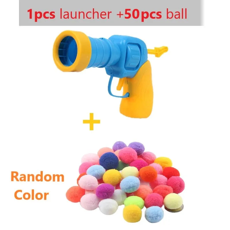 Colorful Plush Ball Cat Toys for cats Molar Bite Resistant Bouncy Interactive Funny Cat Balls Chew Toy Training Toy Pet products