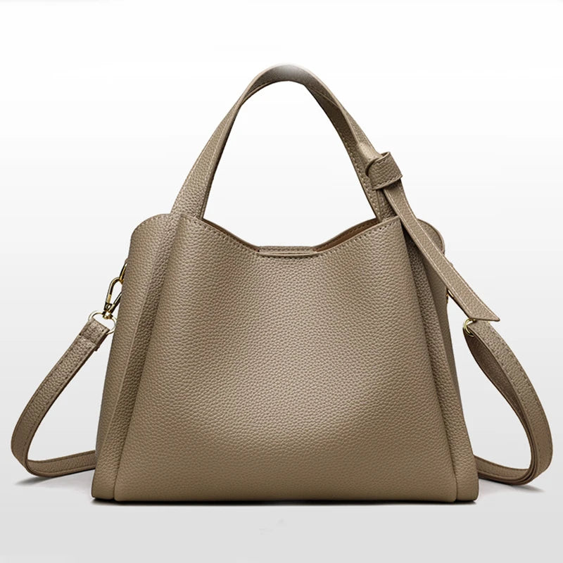 Women's Handbags Retro Fashion Simple New Texture Large Capacity Shoulder Bag Portable Messenger Bucket Bag