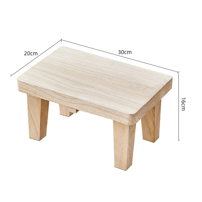 Household Living Room Stool Japanese Style Small Stools Adult Shoe Changing Stool Modern Minimalism Wooden Ottoman 가구