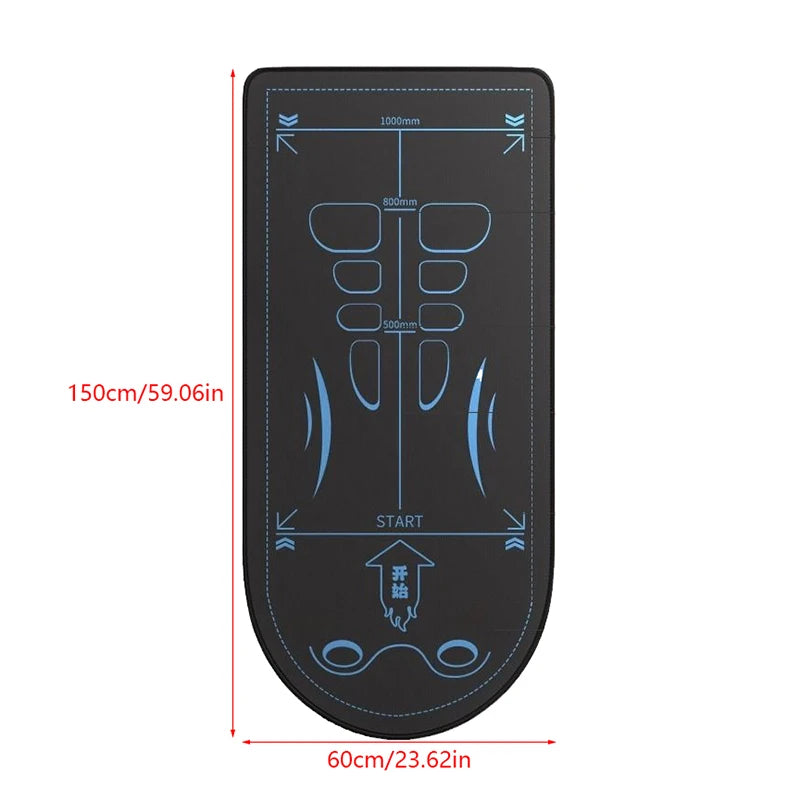 Eco-Friendly Yoga Mat With Scale For Fitness Exercise Non-Slip Abdominal Wheel Mat For Home Workouts