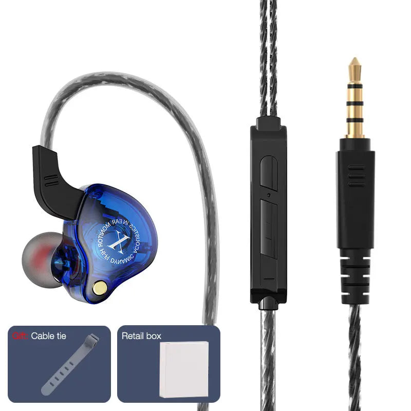 EARDECO 3.5mm Wired Headphones with Microphone Bass Phone Wired Earphone Stereo Inear Headphone Headset Earbuds Noise Cancelling