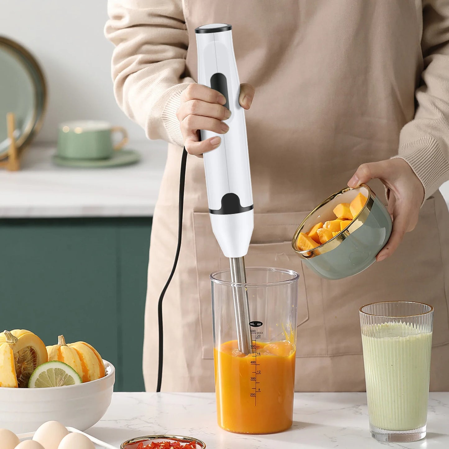 Electric Blender Multi functional Kitchen Handheld Immersion Portable Blender Automatic Blender Mini Kitchen Tool