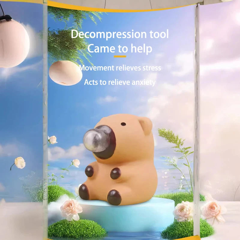 Squeeze Capybara Bubble Toy Adult Children Creative Decompression Tool For Releasing Pressure Cute Animals Desktop Ornaments