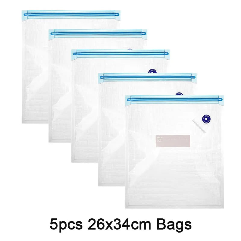 Sous Vide Vacuum Sealer Manual Pump Food Saver Bags Reusable for Kitchen Food Storage Home Gadgets Vacuum Packaging Tools