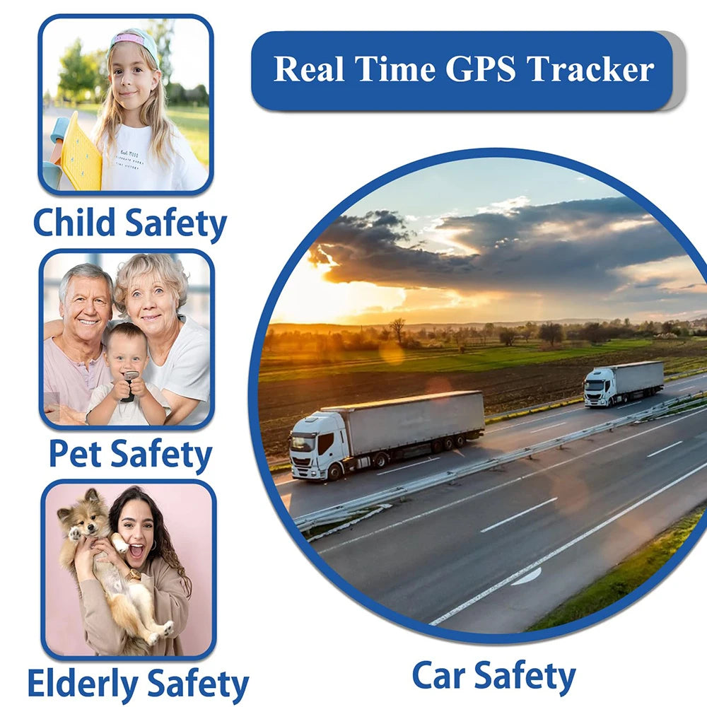 GPS Tracker for Vehicles Portable GPS Tracking Device,Full Global Coverage Location Tracker for Car Kids Dogs