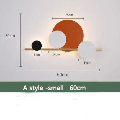 Postmodern Sofa Background Wall Living Room Interior Lamp 220V 110V Decorative Bedroom Porch Creative Wall Lamp