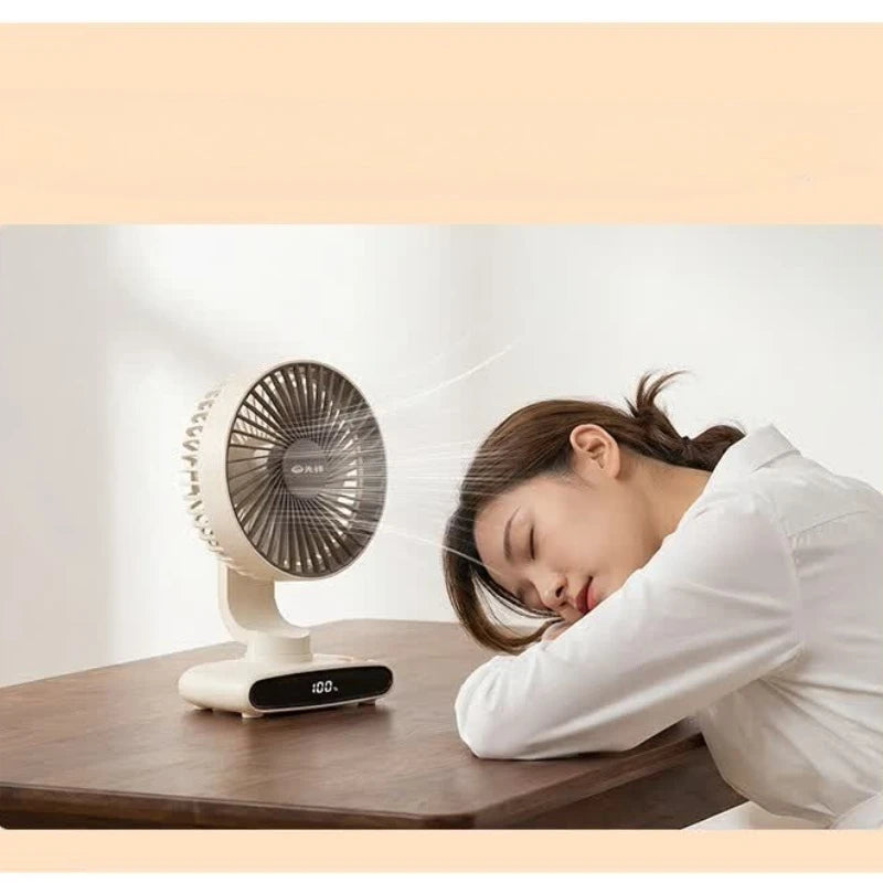 Portable USB Air Circulation Fan, Small Desk Fan with Strong Wind, Quiet Energy-Saving for Home & Office, Durable Long-Lasting