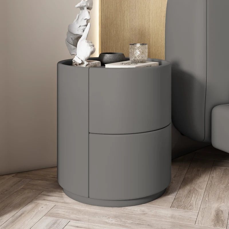 With Storage Narrow Nightstands Round With Drawers Bedroom Design Nightstands Tall Luxury Table Chevet Chambre Modern Furniture