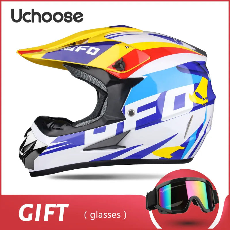 Full face motorcycle helmet for mountain bike off-road classic, MTB, racing, motocross, downhill, downhill