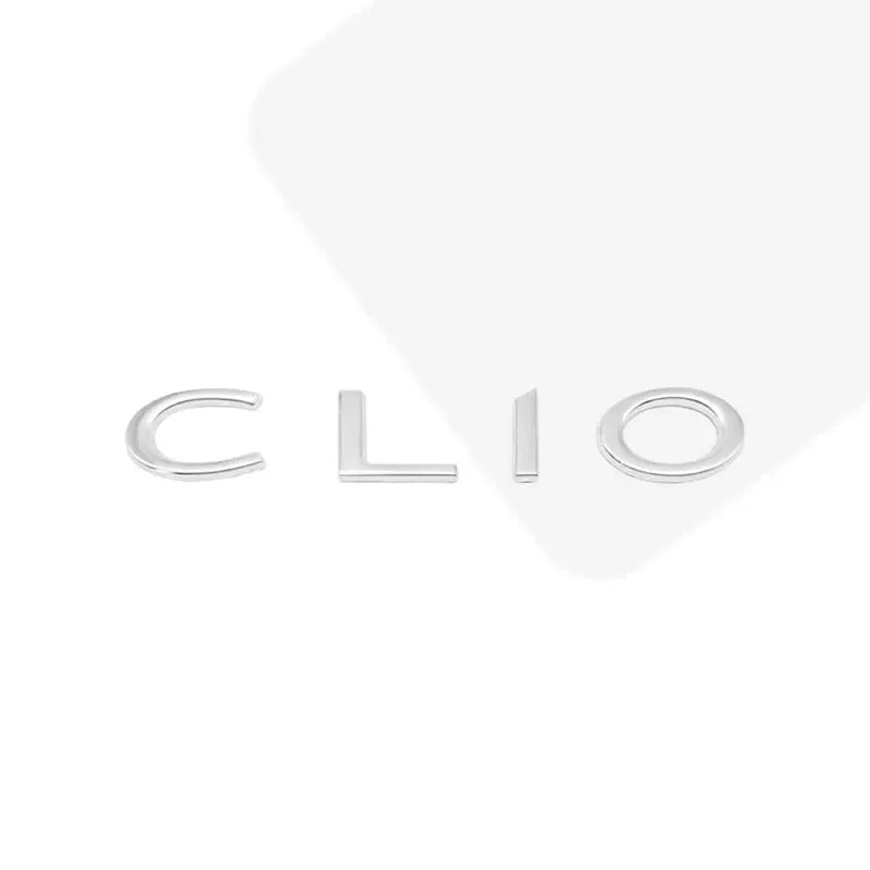 3D Metal Car Styling Letter Emblem Rear Trunk Badge Body Sticker For CLIO Logo 2 3 4 Tailgate Nameplate Auto Accessories