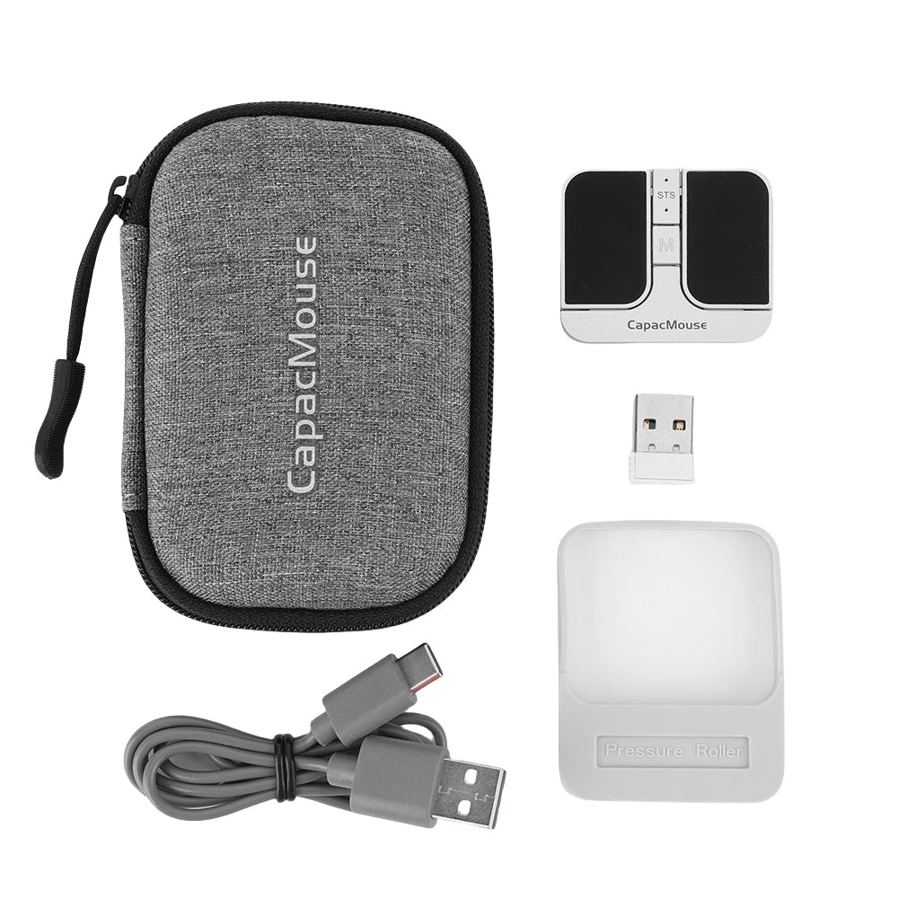 3 Mode BT 5.2/2.4G/USB Computer Mouse 3 Adjustable DPI Wireless Mice Rechargeable Mini Capacitive Mouse With USB Receiver For PC