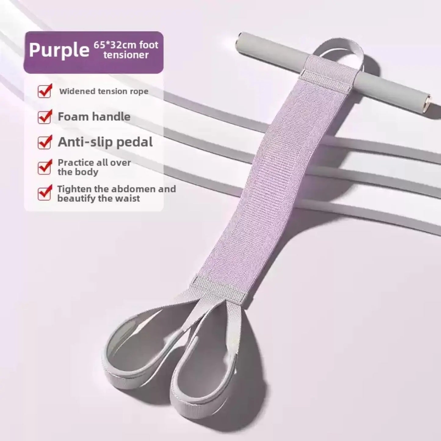 Yoga Resistance Band Anti-Broken Elastic Sit Up Pull Rope for Strength Training Portable Unisex Resistance Exercise Bands