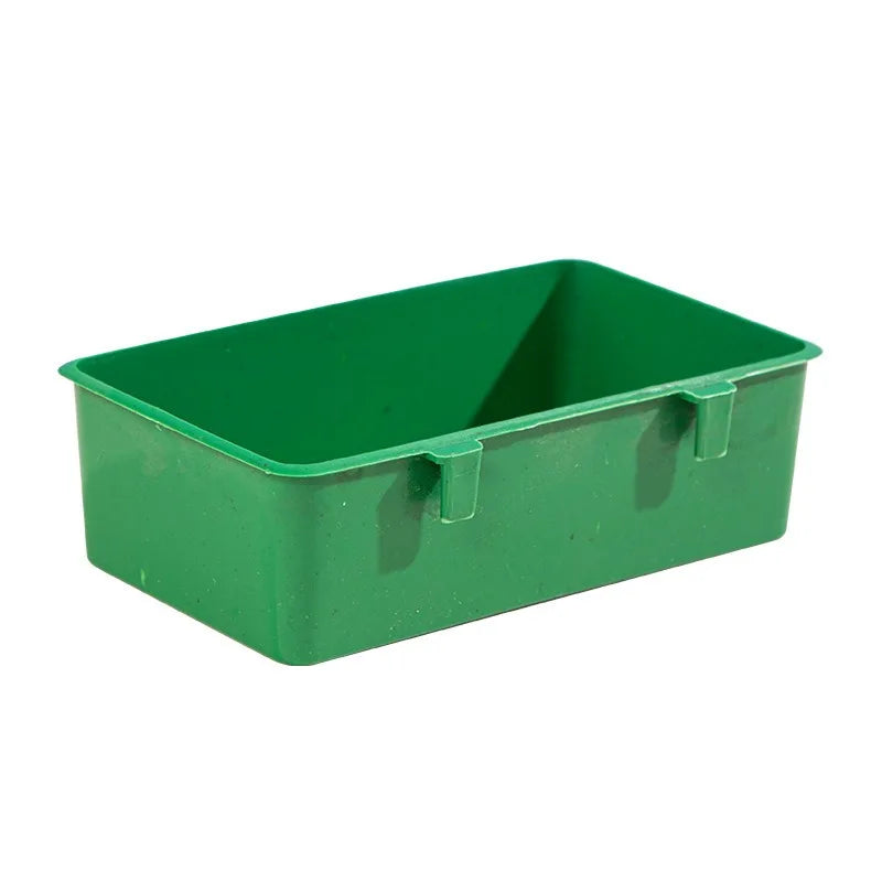 1/3/5pcs Bird Food Box Parrot Feeder Bowl Cage Plastic Bird Bathtub Pet Supplies Bird Sink Bowl Bathtub Hanging Feeding Trough