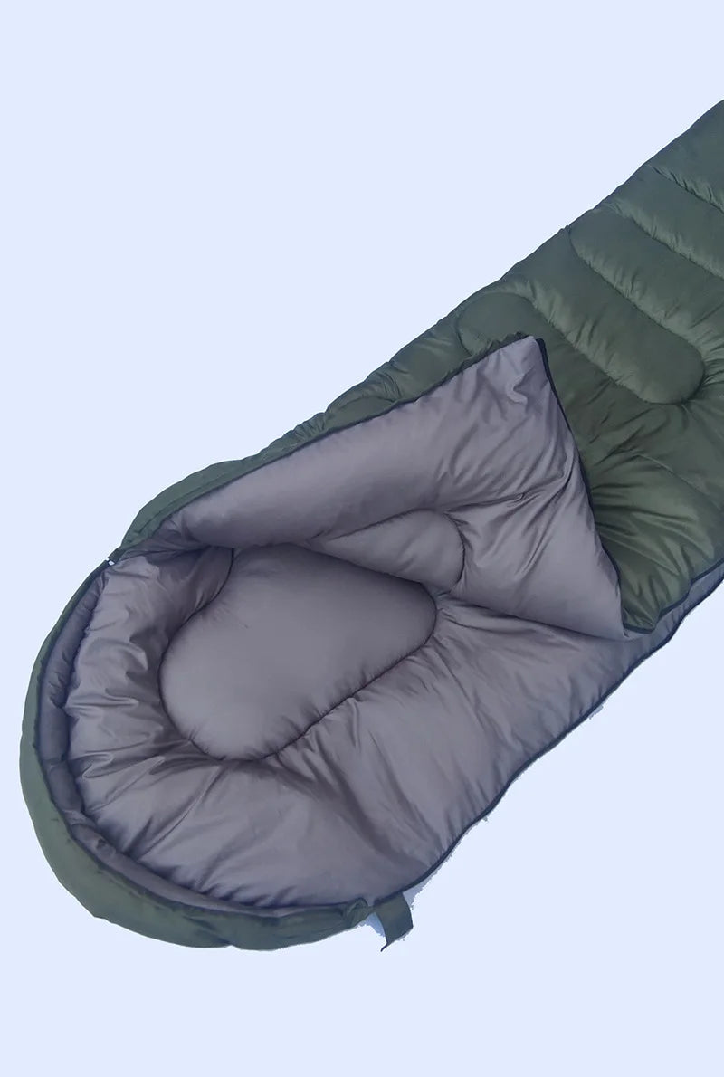 1.8/2.4/3.5 KG Thickened and Widened Oversized Sleeping Bag -15 ℃ -25 ℃ Cold Waterproof Warm Outdoor Cotton Sleeping Bag