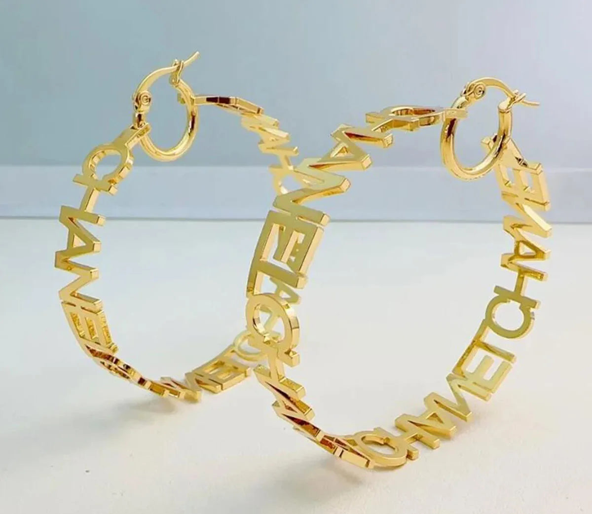 Personalized letter earrings, customized name earrings, large earrings, gold earrings, name earrings, gifts for mothers