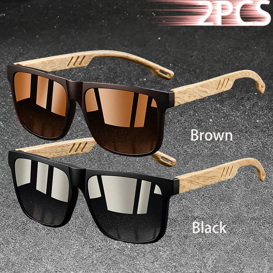 Fashion Vintage Square Square Frame Sunglasses Men Women Fishing Driving Man Luxury Brand Designer Sun Glasses Eyewear