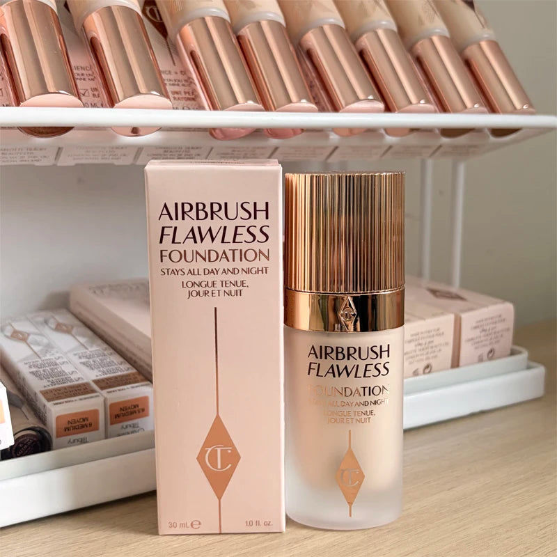 Charlotte Tilbury CT Makeup Set Base Makeup Antioxidant Powder Smooth Fine High Waterproof Skin-nourishing Essence Foundation