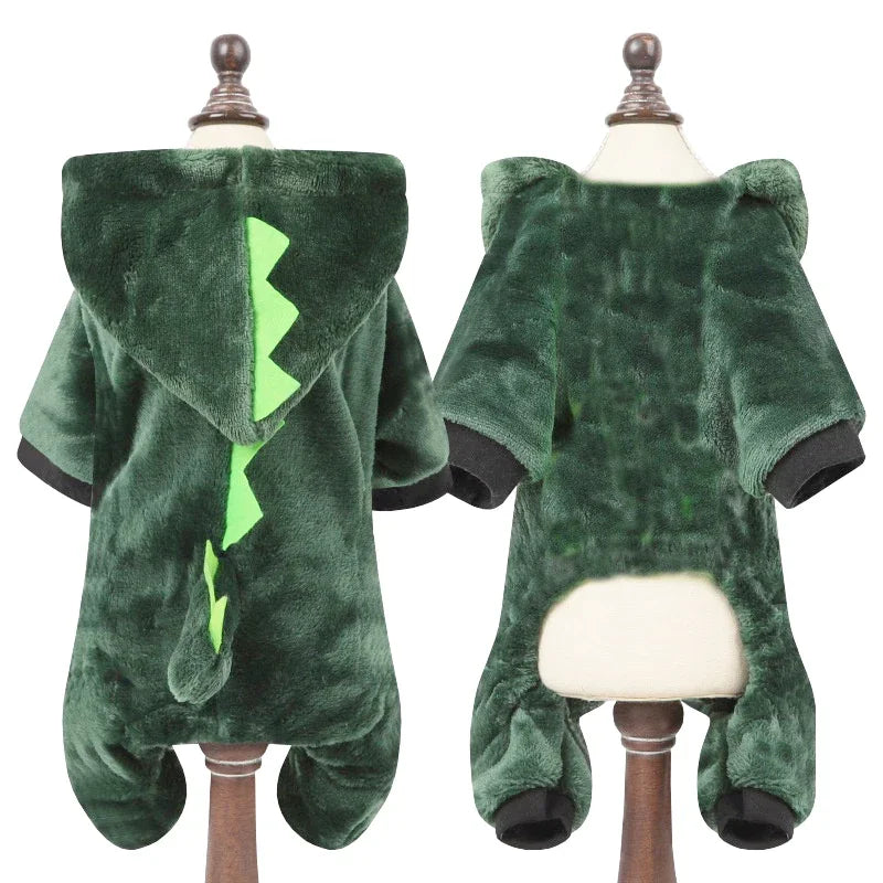 Pet Clothes for Small Medium Dogs Flannel Dog Jumpsuits Soft Comfortable Winter Warm Dog Cat Costume Chihuahua Teddy Pet Coats