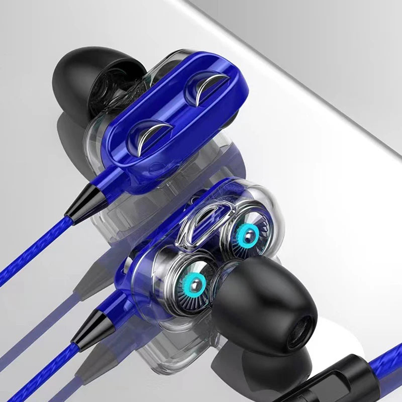 In Ear Stereo Earphone For iPhone Xiaomi Huawei Android Noise Canceling Design Running Gaming Audio Accessories Heavy Bass Sound