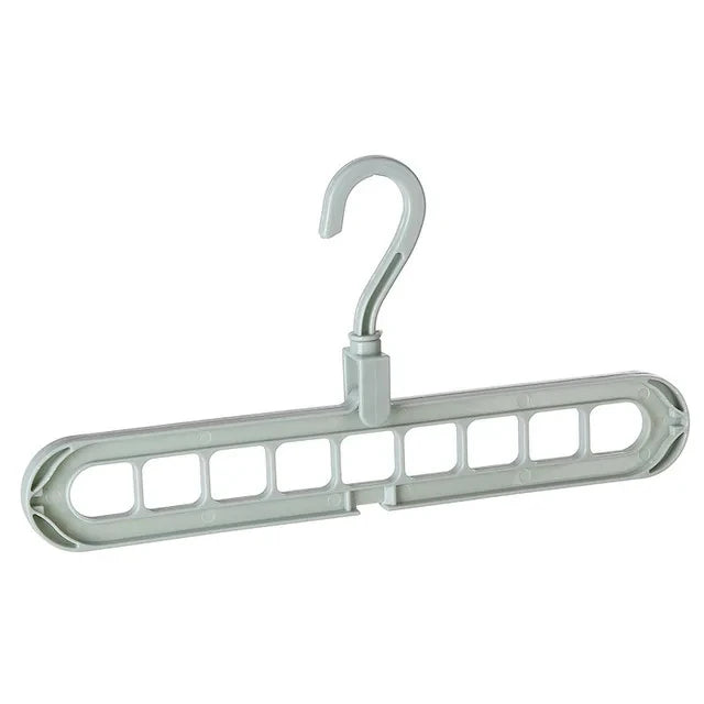 9-hole Clothes hanger organizer Space Saving Hanger multi-function folding magic hangers drying Racks Scarf clothes Storage