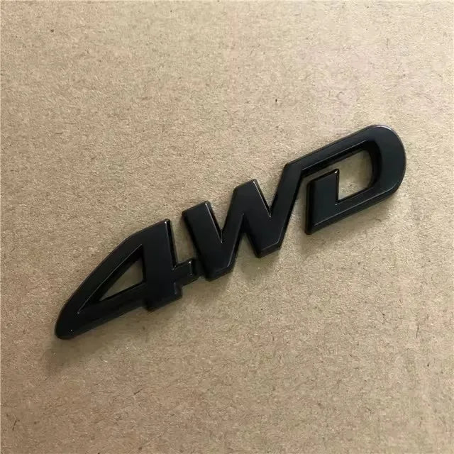1X 4WD Metal Sticker 3D Chrome Emblem Badge Decal Car Styling for CRV Accord Civic Grand Vitara Swift SX4 Sticker