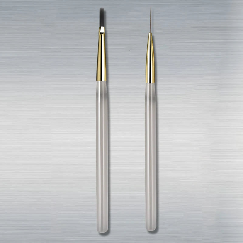 Nail Art UV Gel DIY Design Manicure Painting Brush Acrylic Lines Pen Stripes Grid Flower Butterfly Drawing Watercolor Brushes