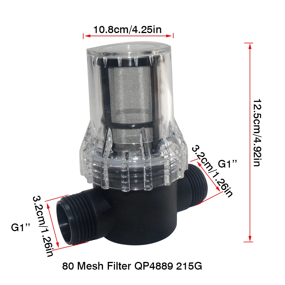 Fish Tank Filter 80 Mesh Stainless Steel Mesh Filter Farm Equipment Garden Irrigation Water Connection Filtration