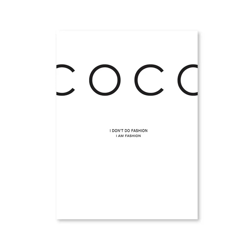 Scandinavian Decor I Don't Do Fashion Nordic Art Decor Posters and Prints Wall Pictures for Living Room Wall Art Canvas Prints