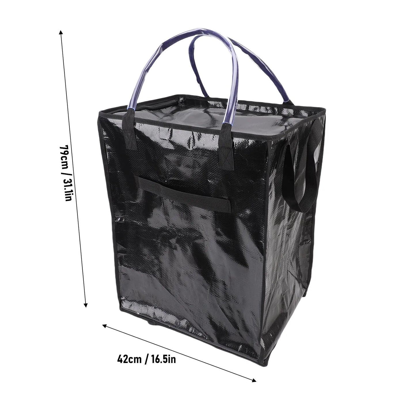 Reusable Grocery Bag On Wheels Water Proof Large Capacity Rolling Tote Bag with Reinforced Handles