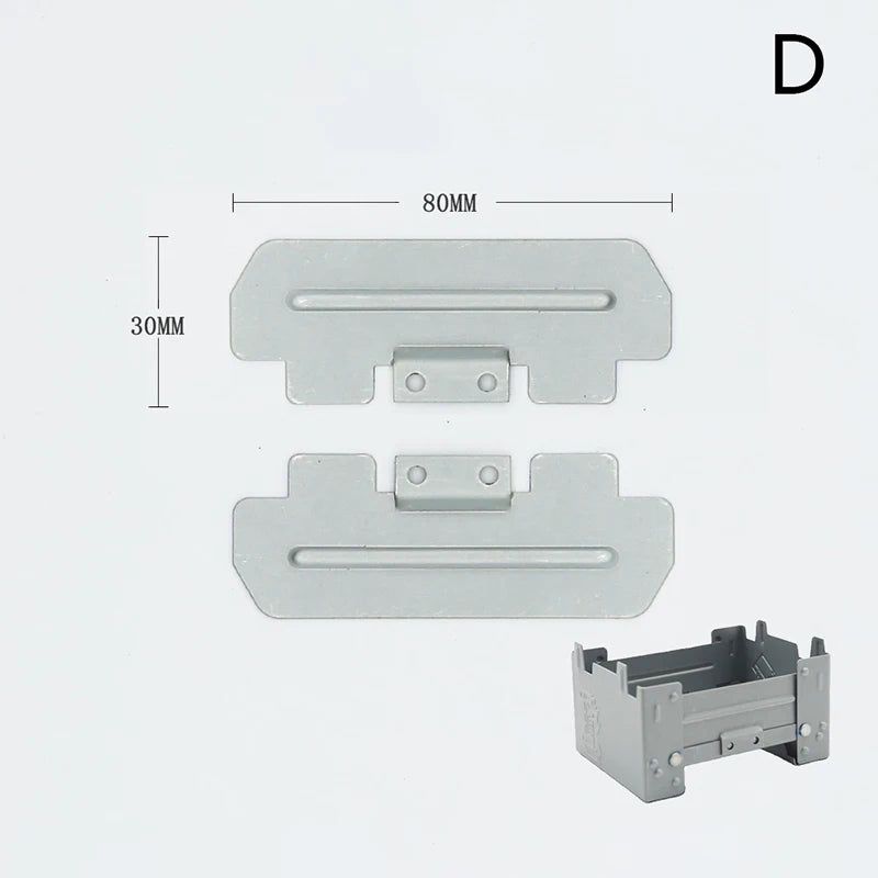 Outdoors Portable Solid Alcohol Fuel Folding Furnace Mini Picnic Burner Galvanized Iron Camping Stove Cooking Camping Equipment