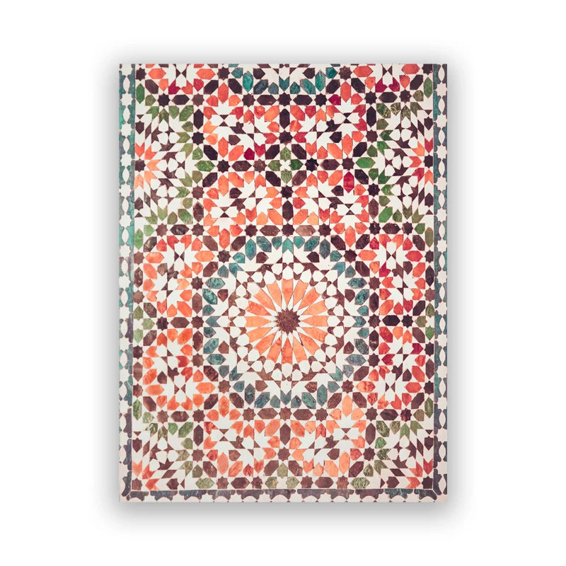 Moroccan Wall Art Canvas Print Marrakesh Architecture Poster Boho Wall Decor Terracotta Art Picture Decoration Painting for Home