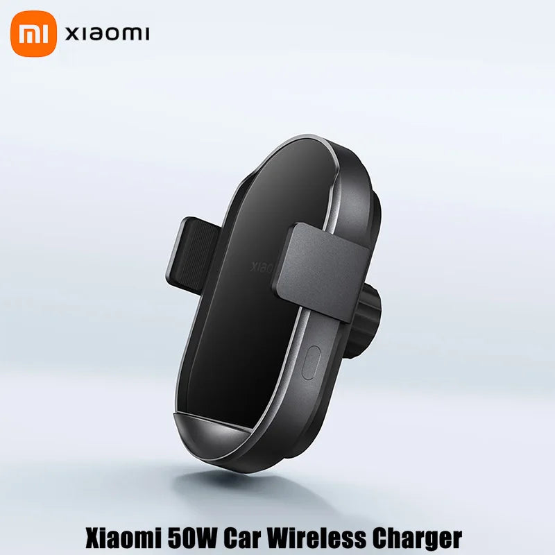 XIAOMI 50W Wireless Car Charger Set | Gravity-activated Mount + Power Cut Protection | Compatible with Multiple Devices