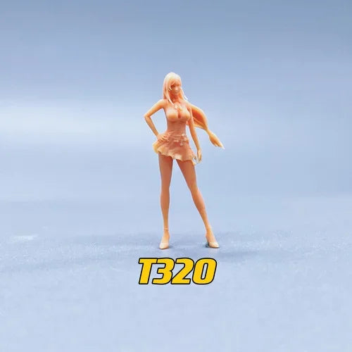 1/64 1/50 1/43 Figurines Scale Model Resin Tifa Uncolored Miniatures Diorama Hand-painted V511 V512