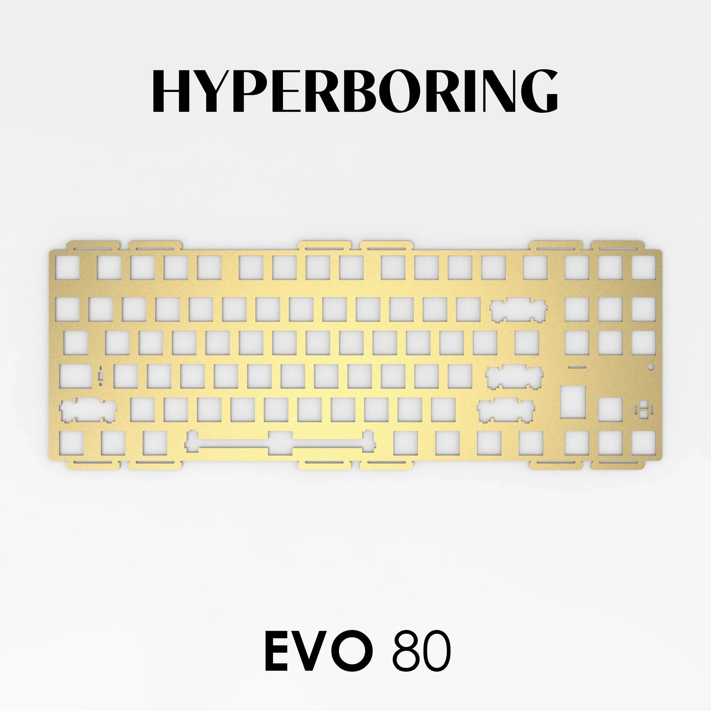 Evoworks EVO80 Customized Mechanical Keyboard Accessories PP PC FR4 Aluminum Copper Positioning Plate for Keyboard Gifts