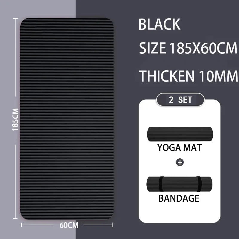10MM/15MM/20MM Thick Yoga Mat Anti-skid Sports Fitness Mat Comfort Foam Yoga Matt for ExerciseYoga and Pilates Gymnastics Mat