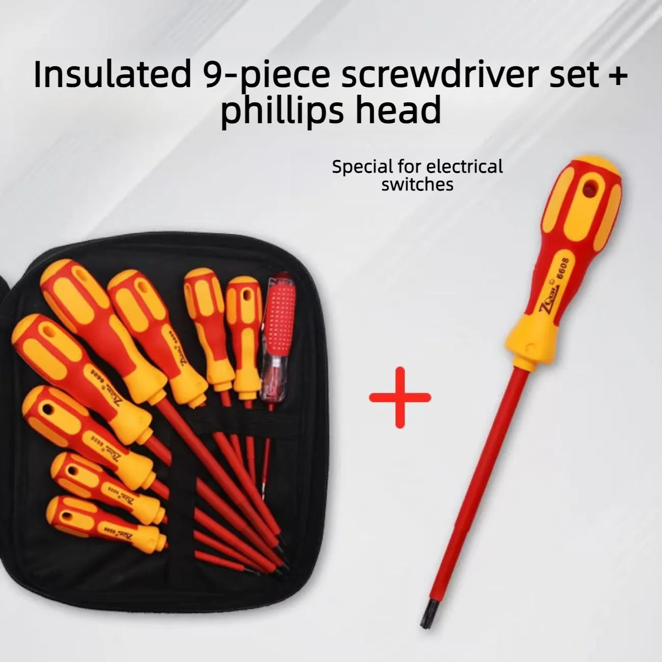 Magnetic Screwdriver Screwdriver Set For Electrician Hand Tools Insulated Multifunctional Electrician Phillips Slotted Bits