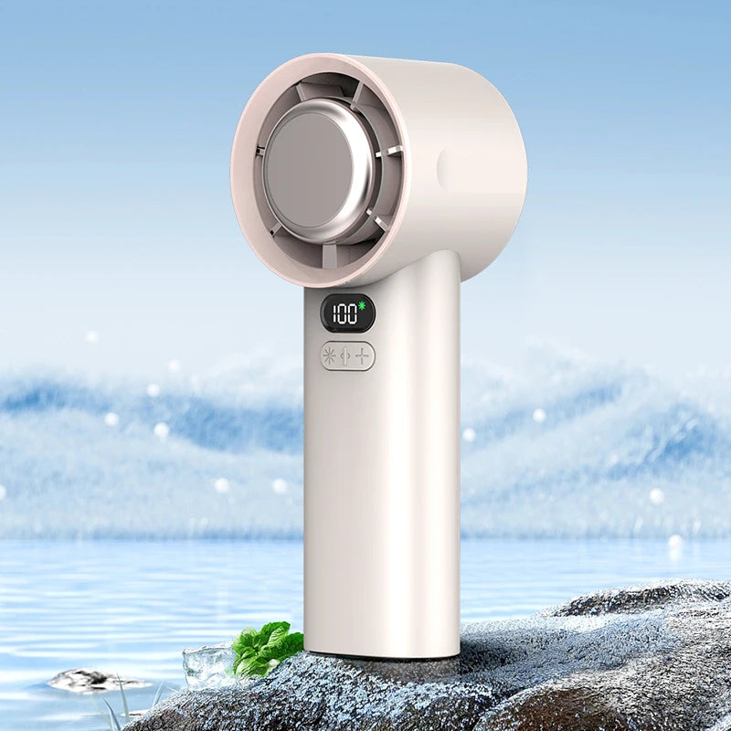 Portable mini fan, handheld fan, USB-rechargeable, suitable for men and women, for indoor and outdoor use, and travel