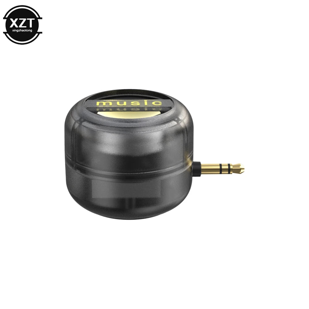 Music Sound Column Speaker Stereo Music Player Portable Mini Charging Small Speaker 3.5mm Inline External Speaker