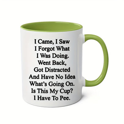 1pc, Coffee Seniors Mug, 11oz Ceramic Coffee Cups, Water Cups For Senior Citizens, Summer Winter Drinkware, Birthday Gifts, Holiday Gifts, Christmas Gifts, New Year Gifts